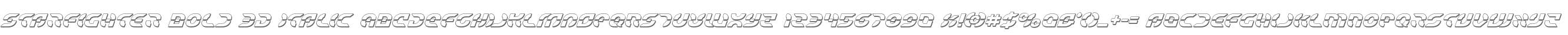 Starfighter Bold 3D Italic
