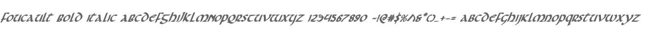 Foucault Bold Italic