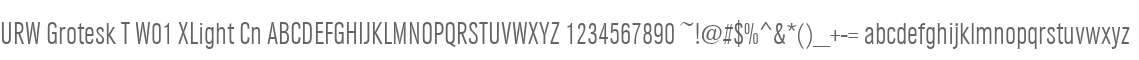 URW Grotesk T W01 XLight Cn
