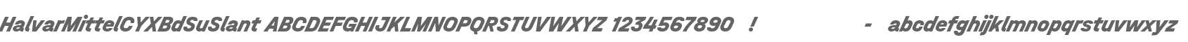 Halvar Mittel CY XBd SuSlant