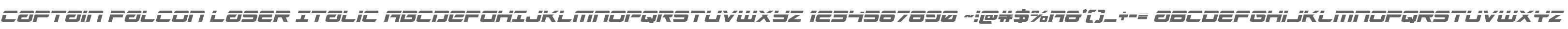 Captain Falcon Laser Italic