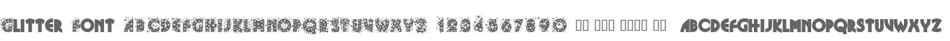 Glitter Font
