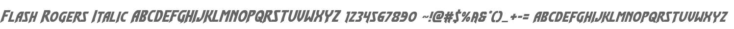 Flash Rogers Italic