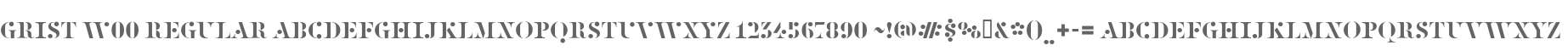 Grist W00 Regular