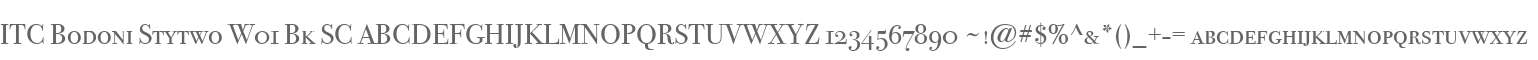 ITC Bodoni Stytwo W01 Bk SC