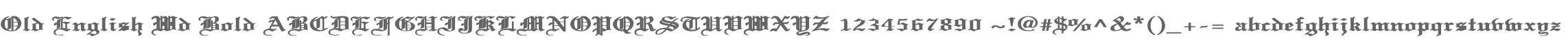 Old English Wd Bold