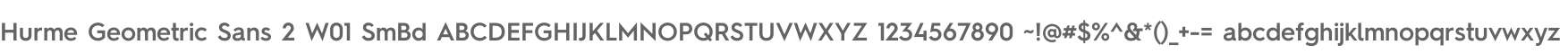 Hurme Geometric Sans 2 W01 SmBd