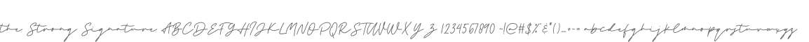 the Strong Signature