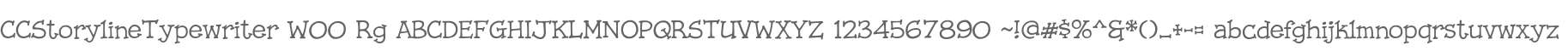 CCStorylineTypewriter W00 Rg