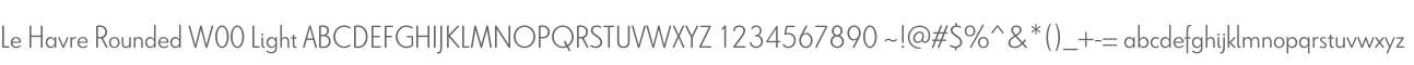 Le Havre Rounded W00 Light