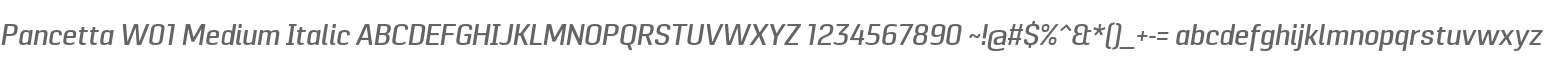 Pancetta W01 Medium Italic