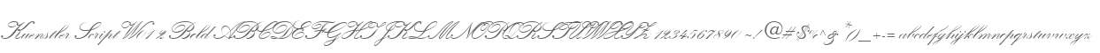 Kuenstler Script W01 2 Bold