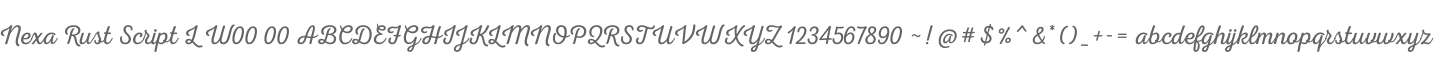 Nexa Rust Script L W00 00