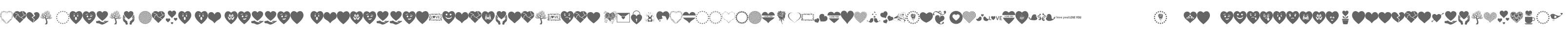 Font Hearts Love el harrak  el-harrak.blogspot.com