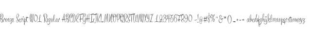 Bronze Script W01 Regular