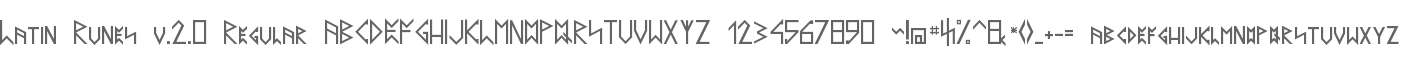Latin Runes v.2.0 Regular