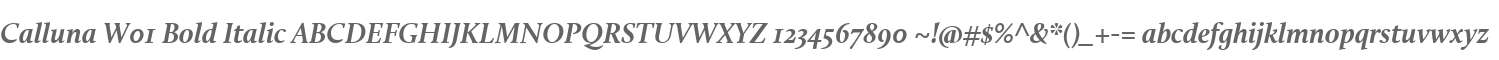 Calluna W01 Bold Italic