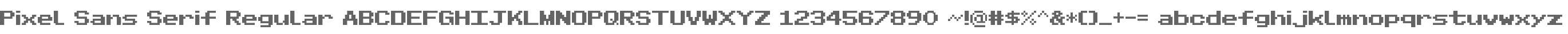 Pixel Sans Serif Regular