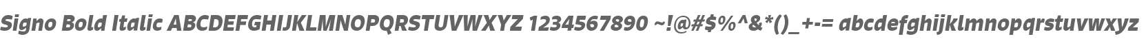 Signo Bold Italic