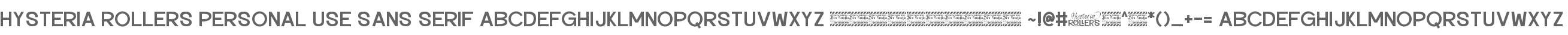 Hysteria Rollers Sans Serif Per