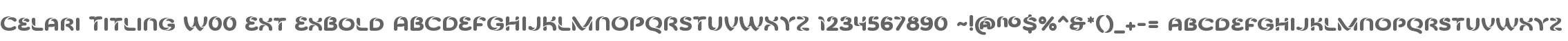 Celari Titling W00 Ext ExBold