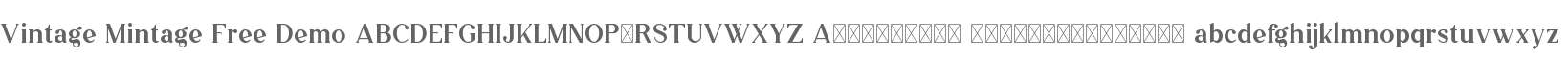 Vintage Mintage Free Demo