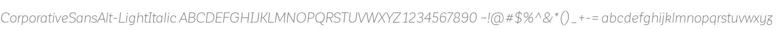 CorporativeSansAlt-LightItalic