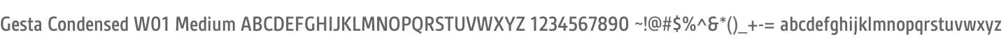 Gesta Condensed W01 Medium