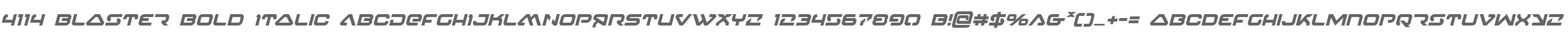 4114 Blaster Bold Italic
