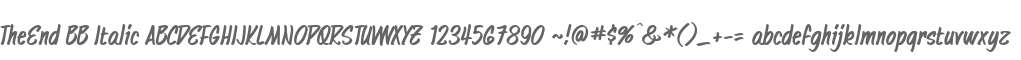 TheEnd BB Italic