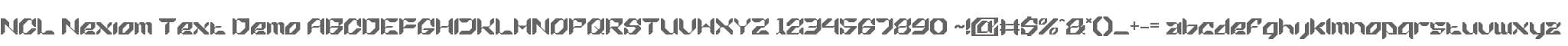 NCL Nexiom Text Demo