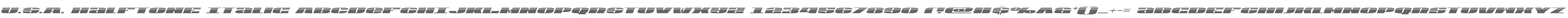 U.S.A. Halftone Italic