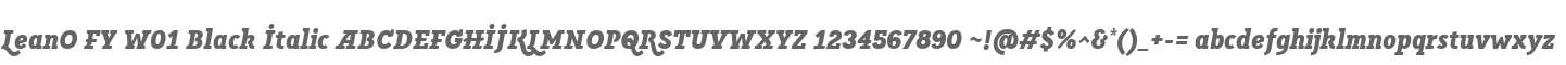 LeanO FY W01 Black Italic