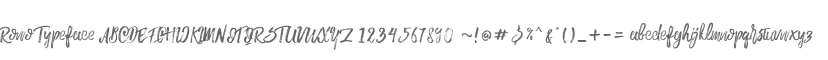 Rowo Typeface