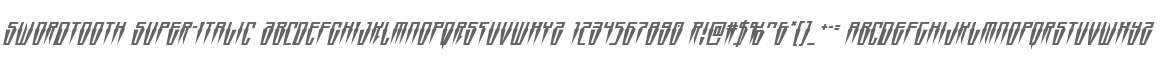Swordtooth Super-Italic