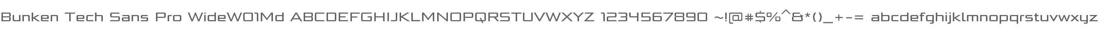 Bunken Tech Sans Pro WideW01Md