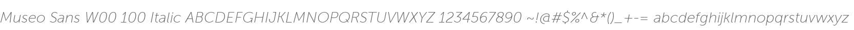 MuseoSansW00-100Italic