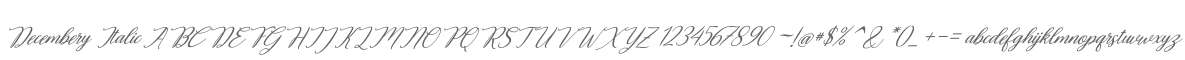 Decembery Italic
