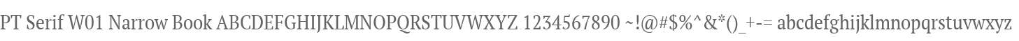PT Serif W01 Narrow Book