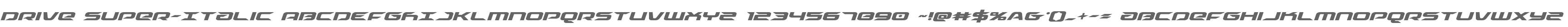 Drive Super-Italic