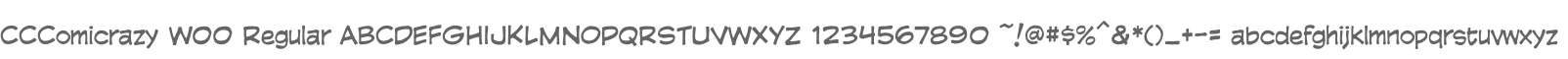 CCComicrazy W00 Regular