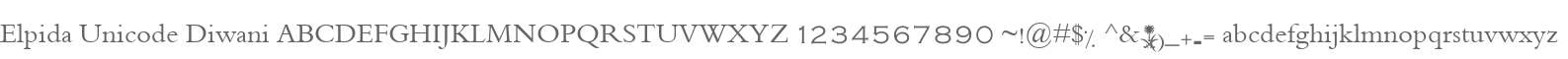 Elpida Unicode Diwani