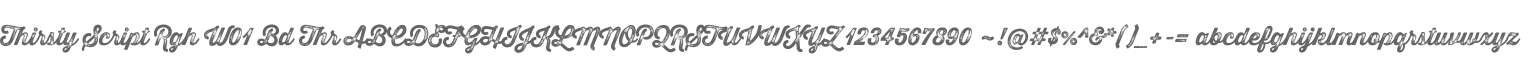 Thirsty Script Rgh W01 Bd Thr
