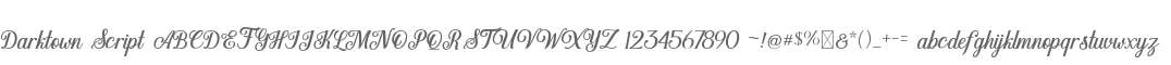 Darktown Script