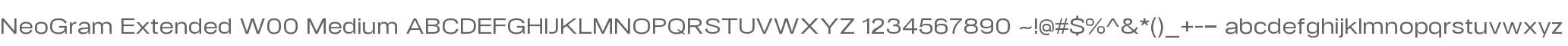 NeoGram Extended W00 Medium