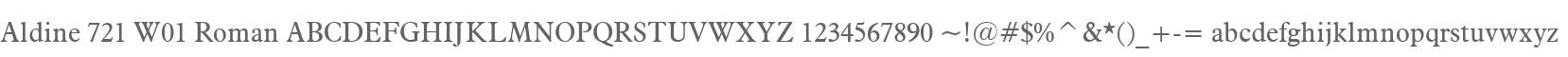 Aldine 721 W01 Roman
