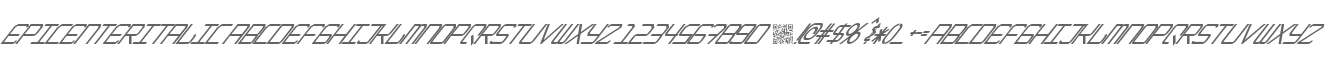 EpicenterItalic