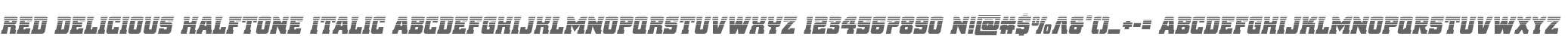 Red Delicious Halftone Italic