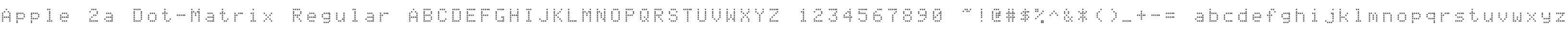 Apple 2a Dot-Matrix