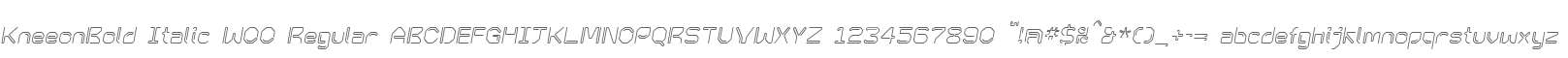 KneeonBold Italic W00 Regular